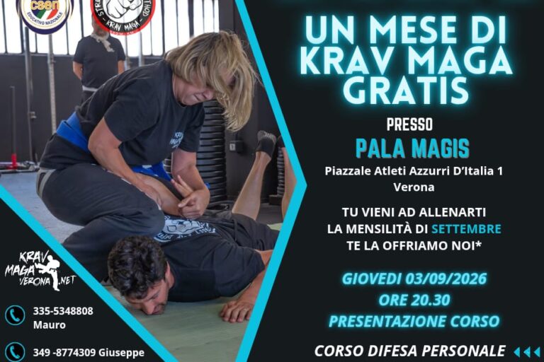 2026_presentazione-KRAVMAGAVERONA_verona settembre gratis per chi si iscrive a kravmagaverona